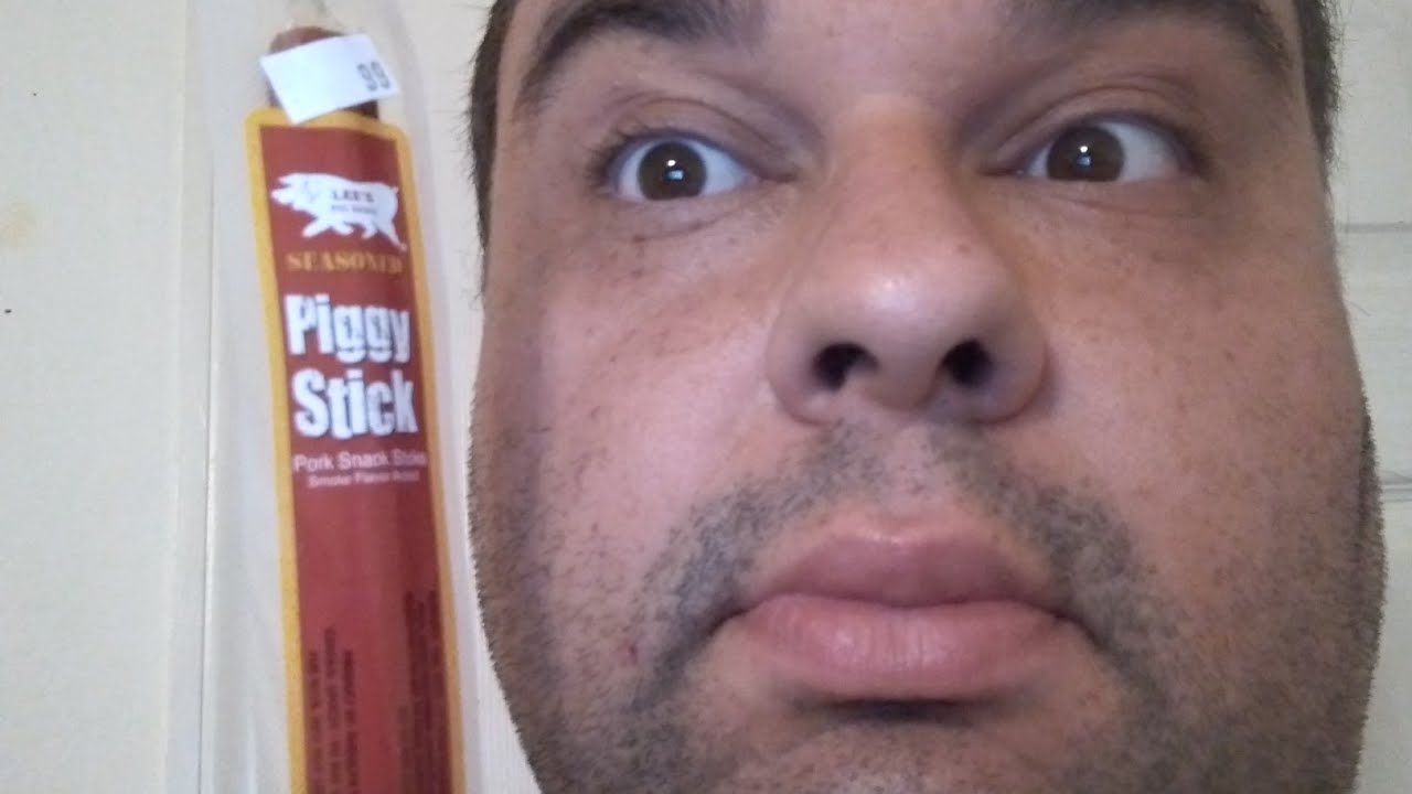Lee's Pig Skins Piggy Meat Sticks Review Taste Test YouTube