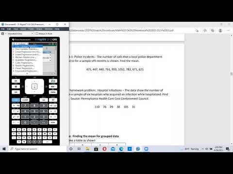 How to find Mean and Median from  one list of data using TI-Nspire calculator