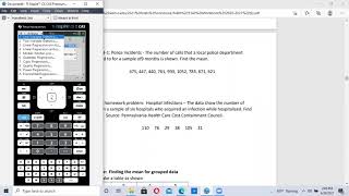 How to find Mean and Median from  one list of data using TI-Nspire calculator