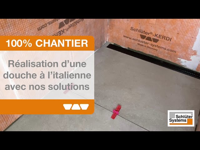 Réalisation d'une douche à l'italienne avec Schlüter-Systems