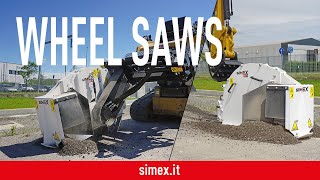 Simex RWE 35/RW 350 wheel saw - Mini trenching for laying optical fiber