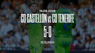 Castellón vs Tenerife highlights (5-0) - Segunda División