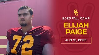 USC OL Elijah Paige | Trojan Fall Camp 8.13.25