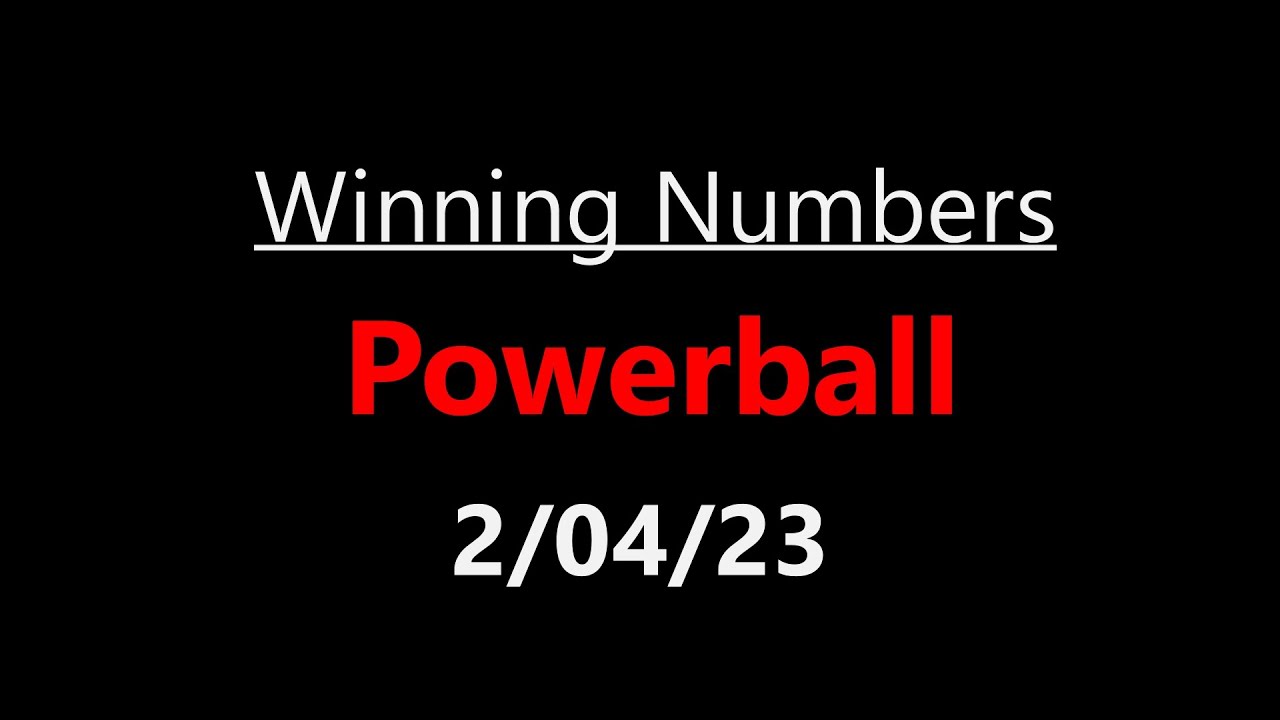 Powerball winning numbers on Saturday February 4, 2023 YouTube