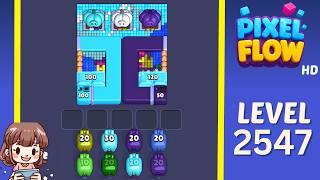Pixel Flow Level 2547 Solution Walkthrough