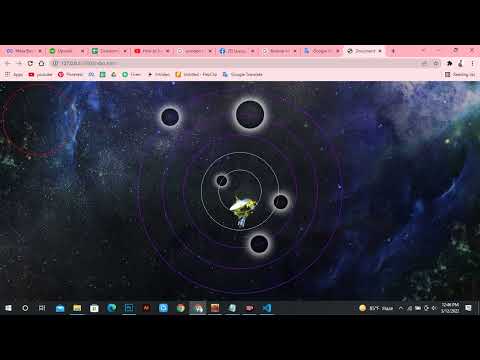 The Solar system html css  sample