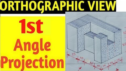 How To Draw Isometric view change from Orthographic projection in 1st Angle Projectin#sanjeevsiriti#