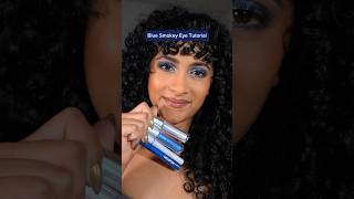 Midnight Blue Smokey Eye Tutorial #makeuptutorial #smokeyeye #makeup #grwm #holidaymakeup