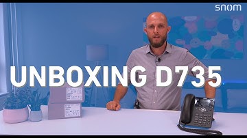 Unboxing and review of the Snom D735 Desktop ip phone (English)