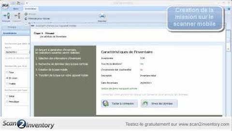 Inventaire initial avec le logiciel Scan2Inventory