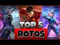 TOP 5 HEROES ROTOS DE LA ACTUALIZACION | LA Ultima Actualizacion Trae Un Nuevo META