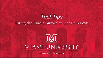 QuickTip: Using the FindIt Button to Locate Full-Text