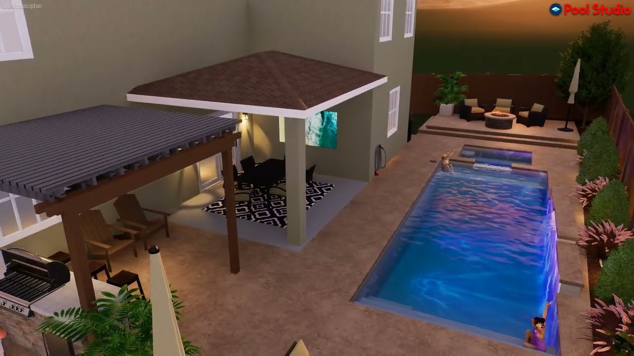 BACKYARD AND CUSTOM POOL DESIGN FOR THE PAUL FAMILY 2 - ROSEVILLE CA