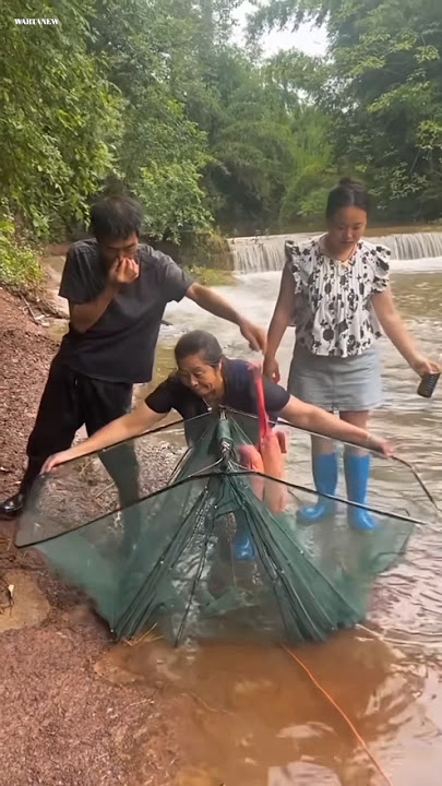 Catching fish with wuwu anco
