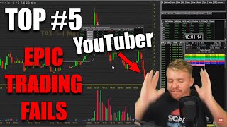 The Top #5 Most Epic YouTuber Live Trading Fails