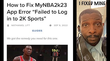 HOW TO FIX MyNBA 2K23 APP ERROR “ FAILED TO LOG INTO 2K SPORTS PART 3