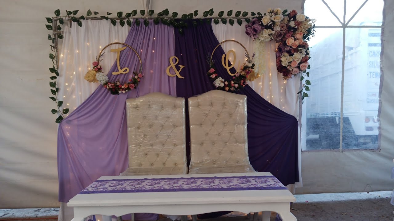 💜 Decoracion Para Boda Civil en Casa / Ideas Para Decorar Boda Sencilla en  Casa 