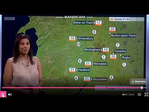 Shefali Oza - Midlands Today weather - (21/06/2018) - 60 fps - YouTube