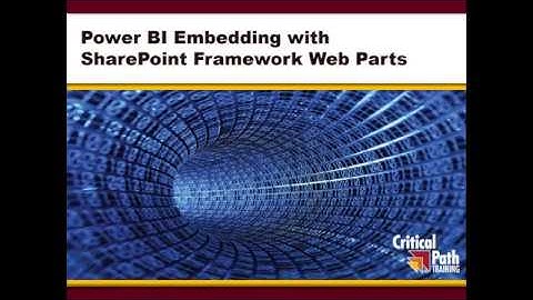 Power BI Embedding with SharePoint Framework Web Parts