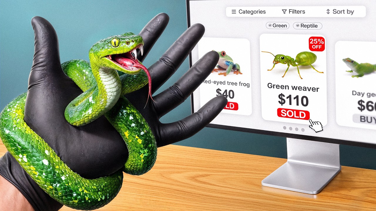 I Bought EVERY Green Animal Online...
