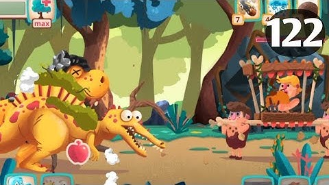Dino Bash level 122 Android walk-through gameplay...!