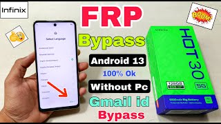 Infinix Hot 30 5G Frp Bypass Android 13 New Trick Infinix X6832 Google Account Bypass No Pc 