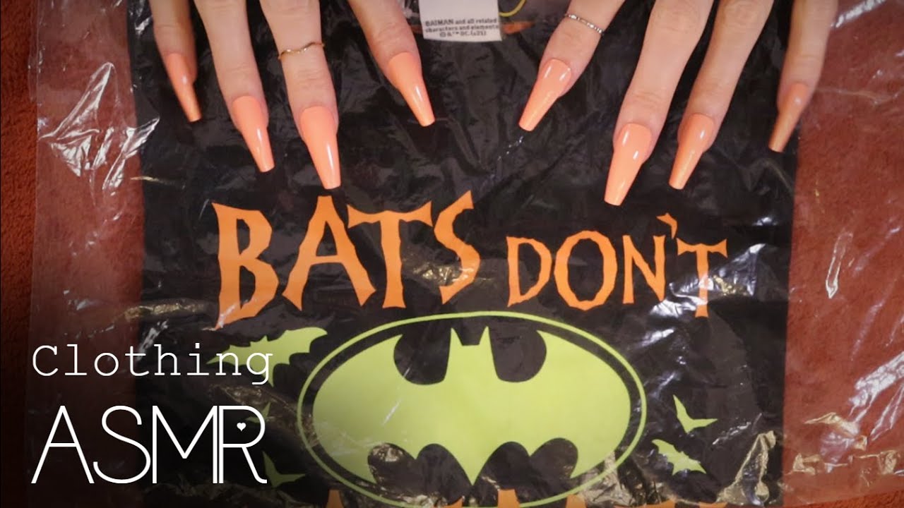 ASMR Clothing haul (🎧 soft spoken, crinkles, fabric sounds, tapping)