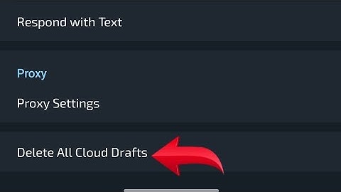 How to delete all drafts in telegram, telegram mein all drafts delete kaise kare