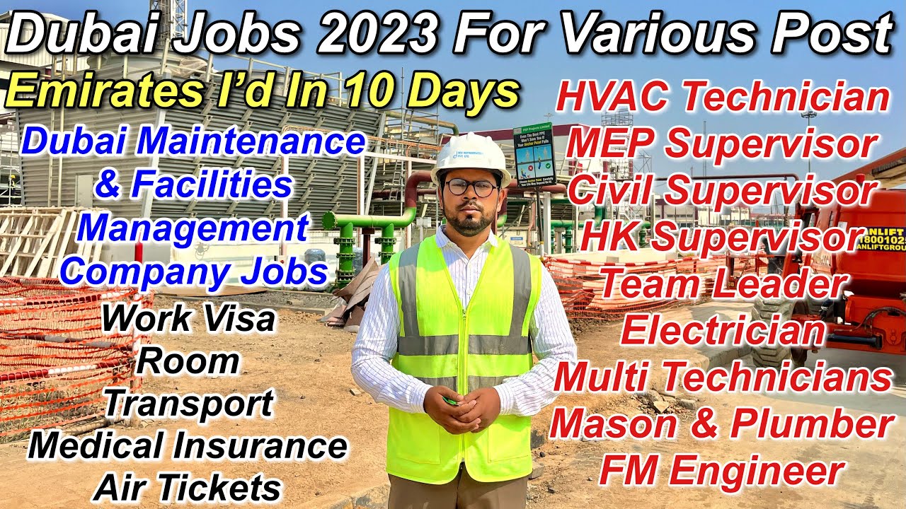Dubai Jobs 2023 Emirates ID in 10 Days HVAC Technician Supervisor Team Leader Helpers