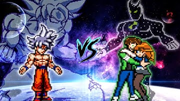 Epic🤩 | Mastered Ultra Instinct Goku VS Ben 10 S3 V4 (all form) in Jump Force Mugen
