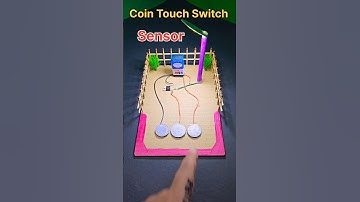 Coin Touch Switch Sensor ❤️ Touch Sensor Project #diy #shorts #ytshorts