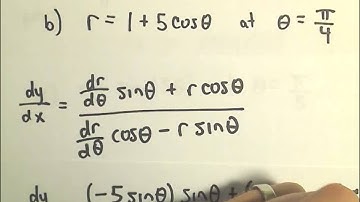 Slopes of Tangent Lines in Polar Form, Ex 2