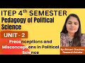 UNIT - 2 | PRECONCEPTIONS & MISCONCEPTIONS IN POLITICAL SCIENCE | ITEP 4th SEM #ncet2025