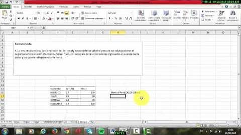 TABULACION 4 EXCEL