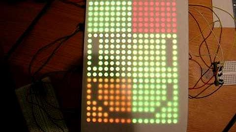 24x16 RGB LED RainbowDuino Display