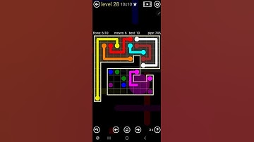 How To Solve Flow Free Worm Pack Level 28 10x10 Board Hard Walk Through Solution Walkthrough