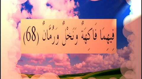 القران الكريم سورة الرحمان الأية  68.wmv