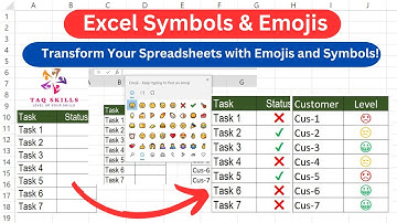 Excel  Emoji & Symbol Magic Conditional Formatting for Task Completion & Customer Satisfaction!