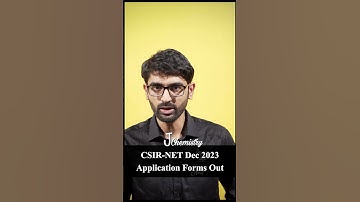CSIR NET December 2023 Application Form