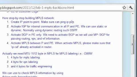 Basic MPLS Video - Part1
