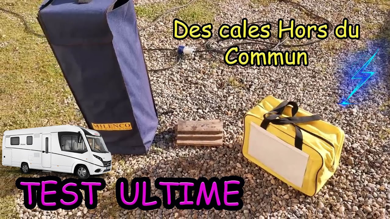 Cales Quattro MILENCO V3 avec sac pour camping-car, caravane, fourgon