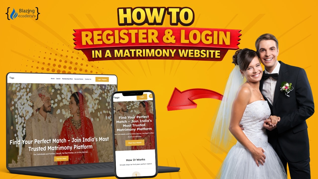 How to Register & Login in a Matrimony Website | Full Step-by-Step