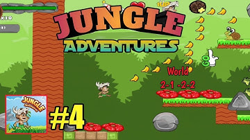 Jungle Adventures Gameplay Walkthrough Part 4 All Worlds 2-1 - 2-2 (Android, iOS)