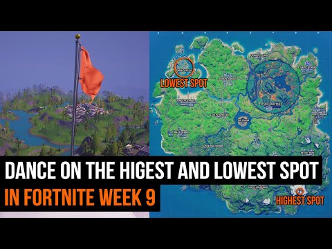 Dance at the highest and lowest spot in Fortnite – Week 9 Season 4