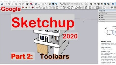 sketchup toolbars setup