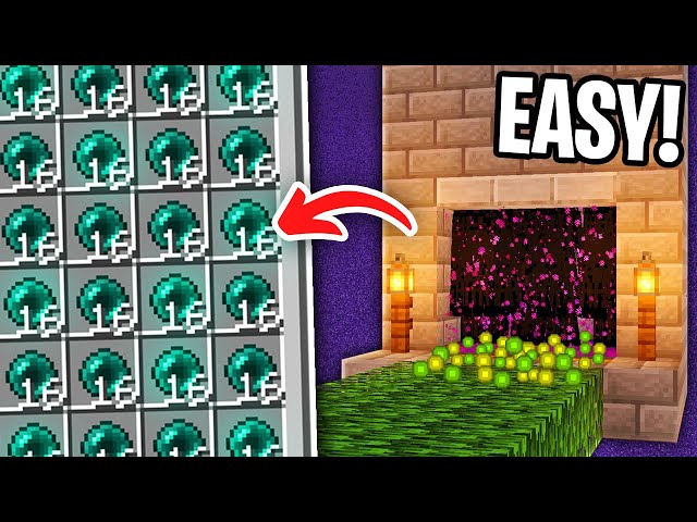 Minecraft EASY Enderman 1 HIT Farm - 1.19 XP farm Tutorial 