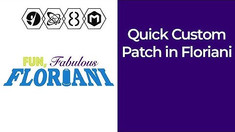 How to Make a Quick Custom Patch in Floriani