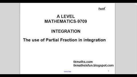 TKMaths A Level (P3) Integration Complete Lesson - Part 7