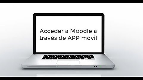 Acceder a Moodle a través de aplicación móvil