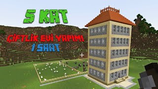 Minecraft Çiftlik Evi ve Çiftlik Yapımı - Hayatta Kalma Modu İçin Yaratıcı Modda Çiftlik Kuruyoruz !